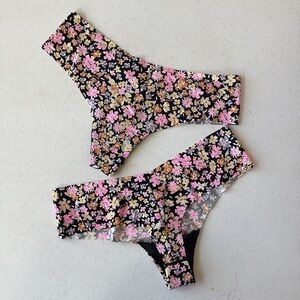 Pink Victoria’s Secret Thong Panty - 2 Pair - Small NEW!